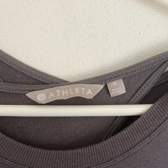 Athleta Silver Bells Back Cutout Beyond Soft Nirvana Go-to Dress Size Small - Picture 2 of 6